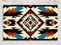 Native American Wall Decor - Extra Large Gallery Wrapped Canvas with Tribal Pattern Art