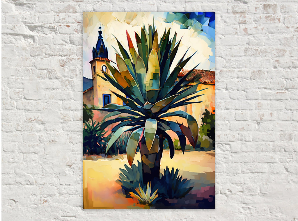 Cactus Desert Canvas | Large Giclee Art Print - Southwest Wall Art Decor