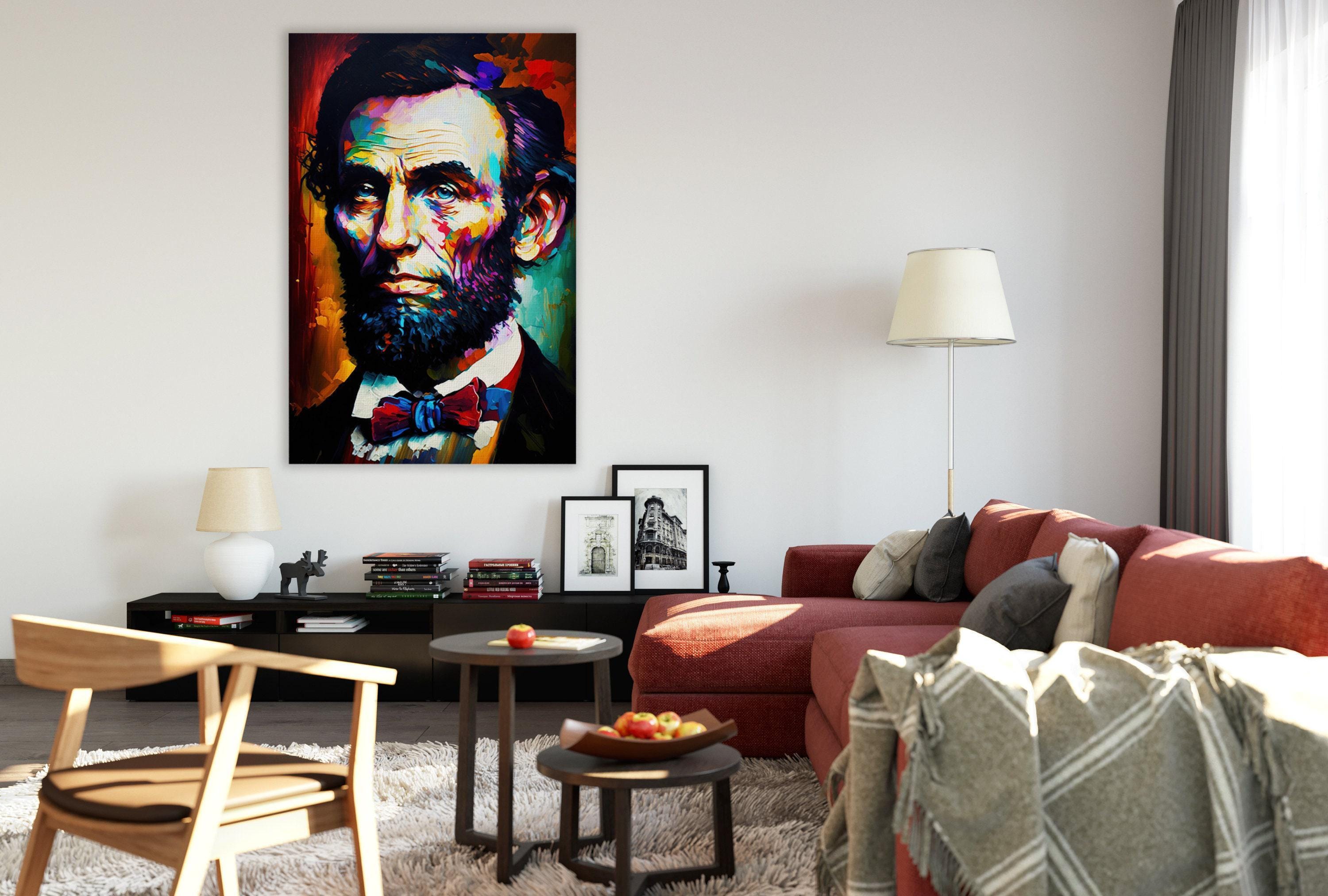 Abe Lincoln Canvas Art - Historical Painting Reproduction | Gallery Ready President Artwork