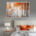 Fall Birch Trees Art – Extra Large Wall Art | Gallery Wrapped Canvas Print