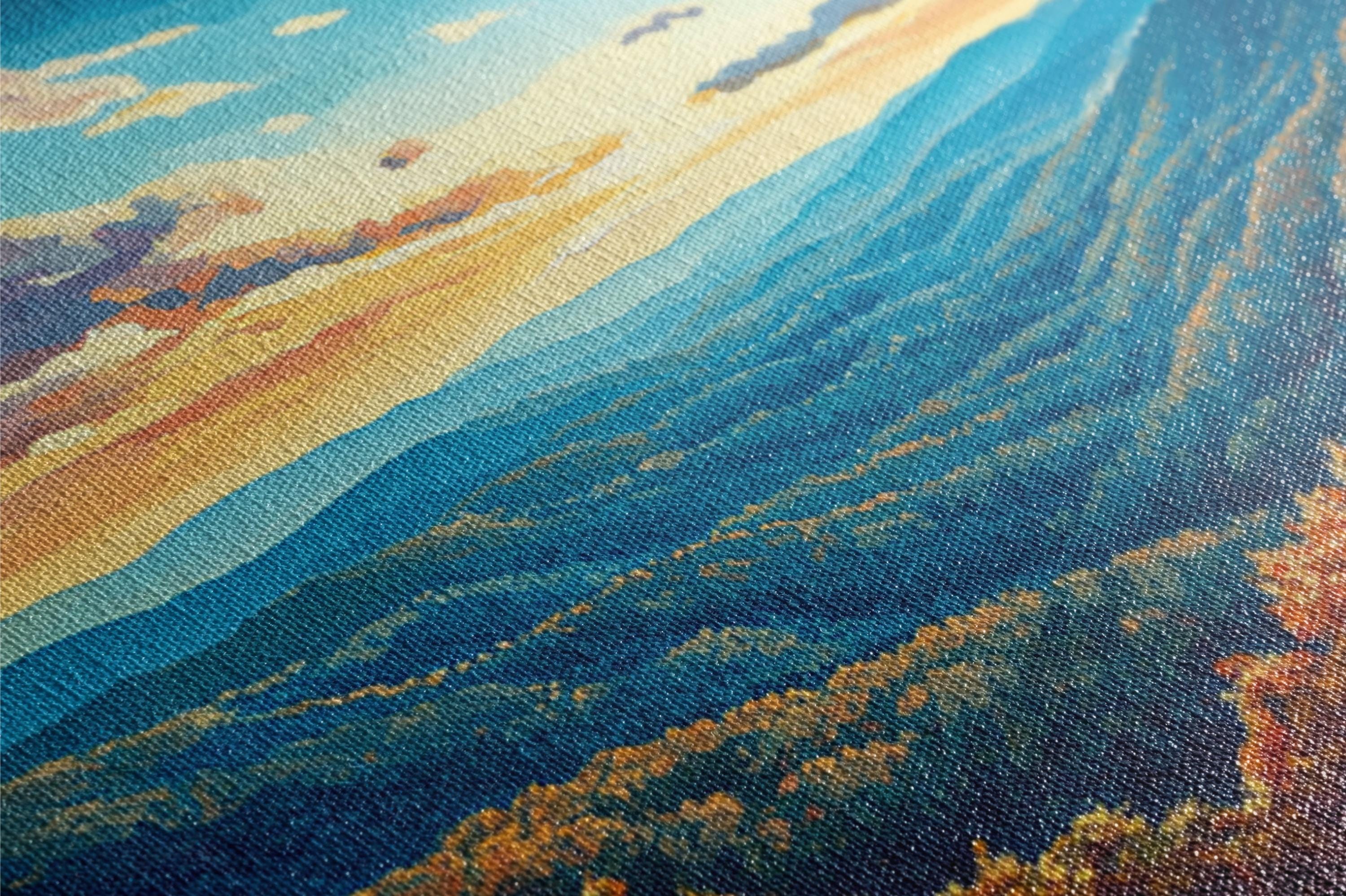 Blue Ridge Mountain Canvas - Extra Large Framed Wall Art With Fade Resistant Inks