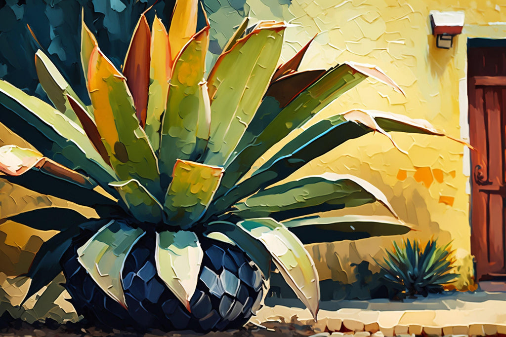 Agave Cactus Art Print - Southwestern Home Decor | Gallery Wrapped Canvas, Ready to Hang
