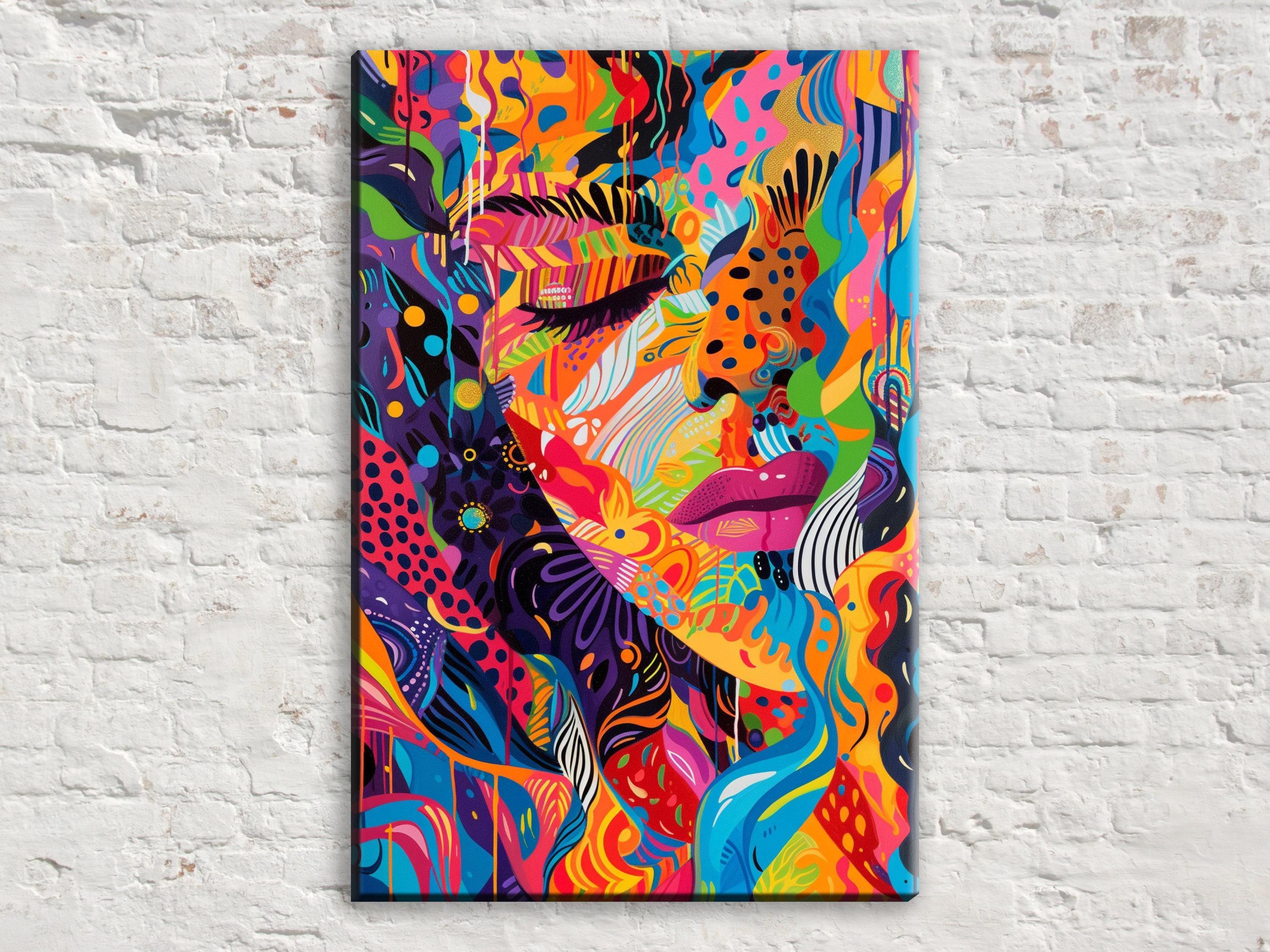Colorful Abstract Artwork – Extra Large Canvas Art | Gallery Wrapped Canvas, Ready to Hang