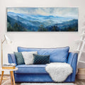 Smoky Mountains Wall Art - Panoramic Framed Canvas, Ready to Hang, Extra Large Landscape Print