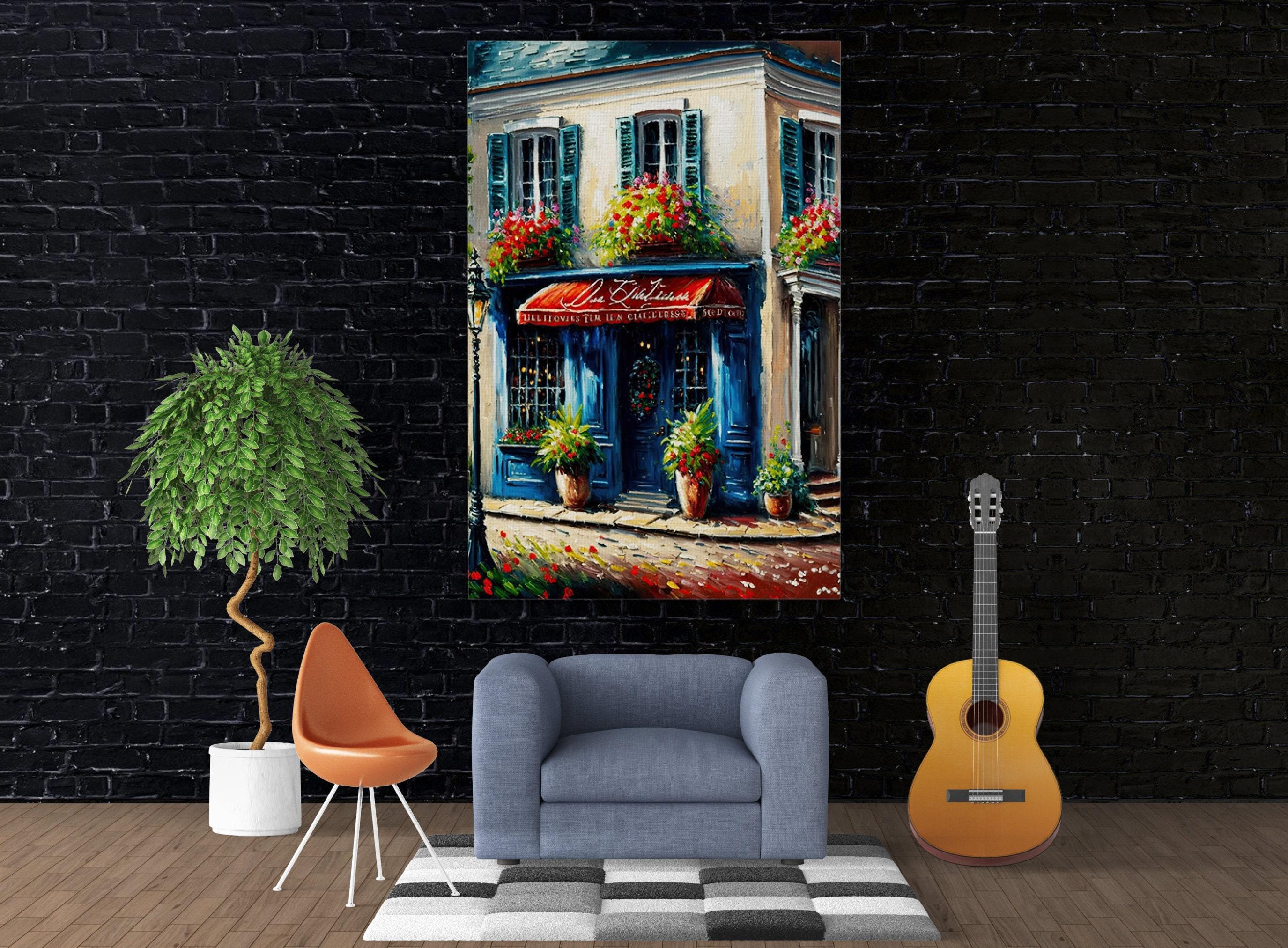 Paris Cityscape Painting – Vibrant Canvas Print With Wood Frame Painting