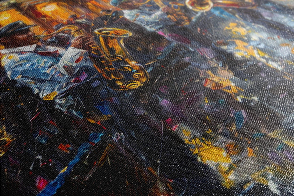 New Orleans Jazz Art – Bourbon Street Painting | Large Canvas Art, Gallery Wrapped