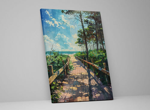 Beach Canvas Print - Coastal Wall Art | Gallery Wrapped Canvas Ready to Hang