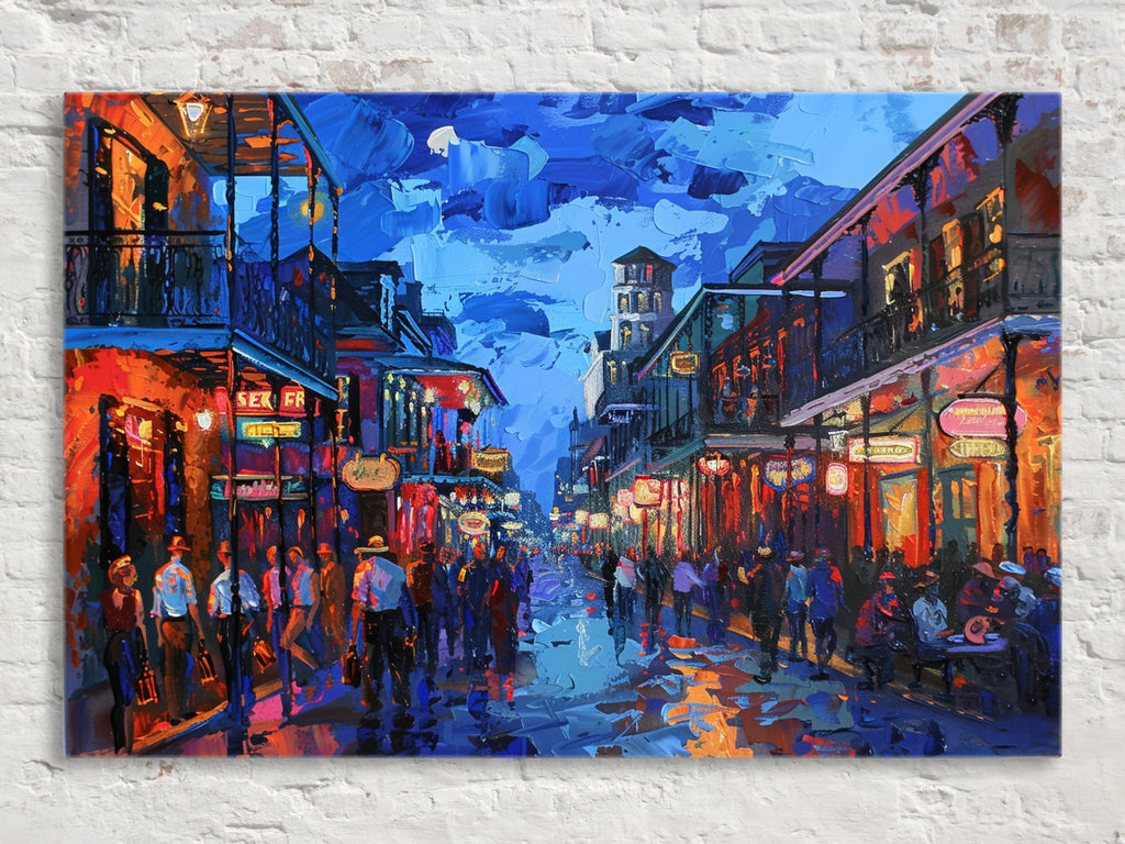 New Orleans Wall Art | French Quarter Art – Large Gallery Canvas with Scratch Resistant Coating