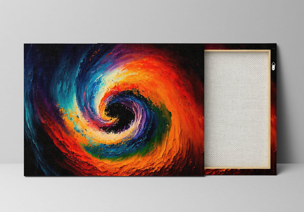 Black Hole Canvas – Outer Space Art Giclée Print | Gallery Wrapped, Ready to Hang