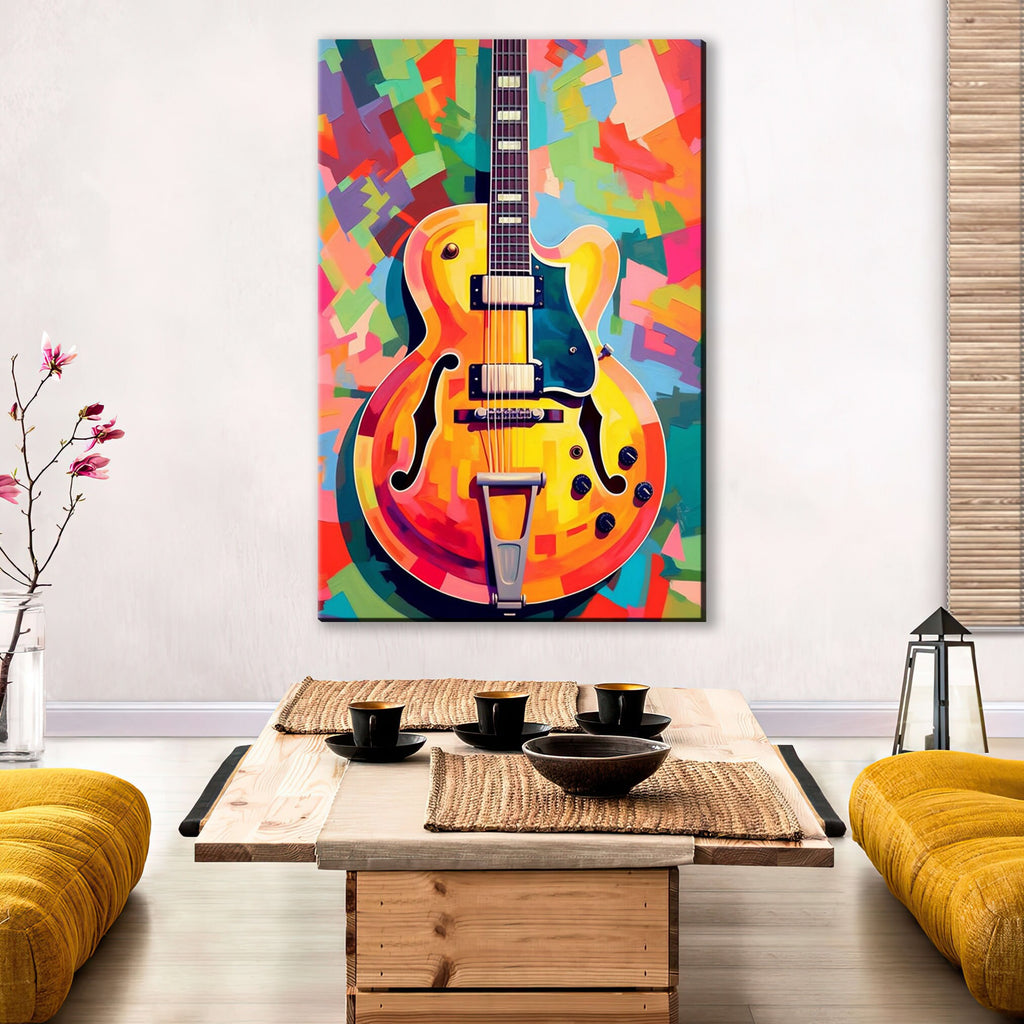 Electric Guitar Wall Art – Premium Guitar Canvas Art for Music Lovers