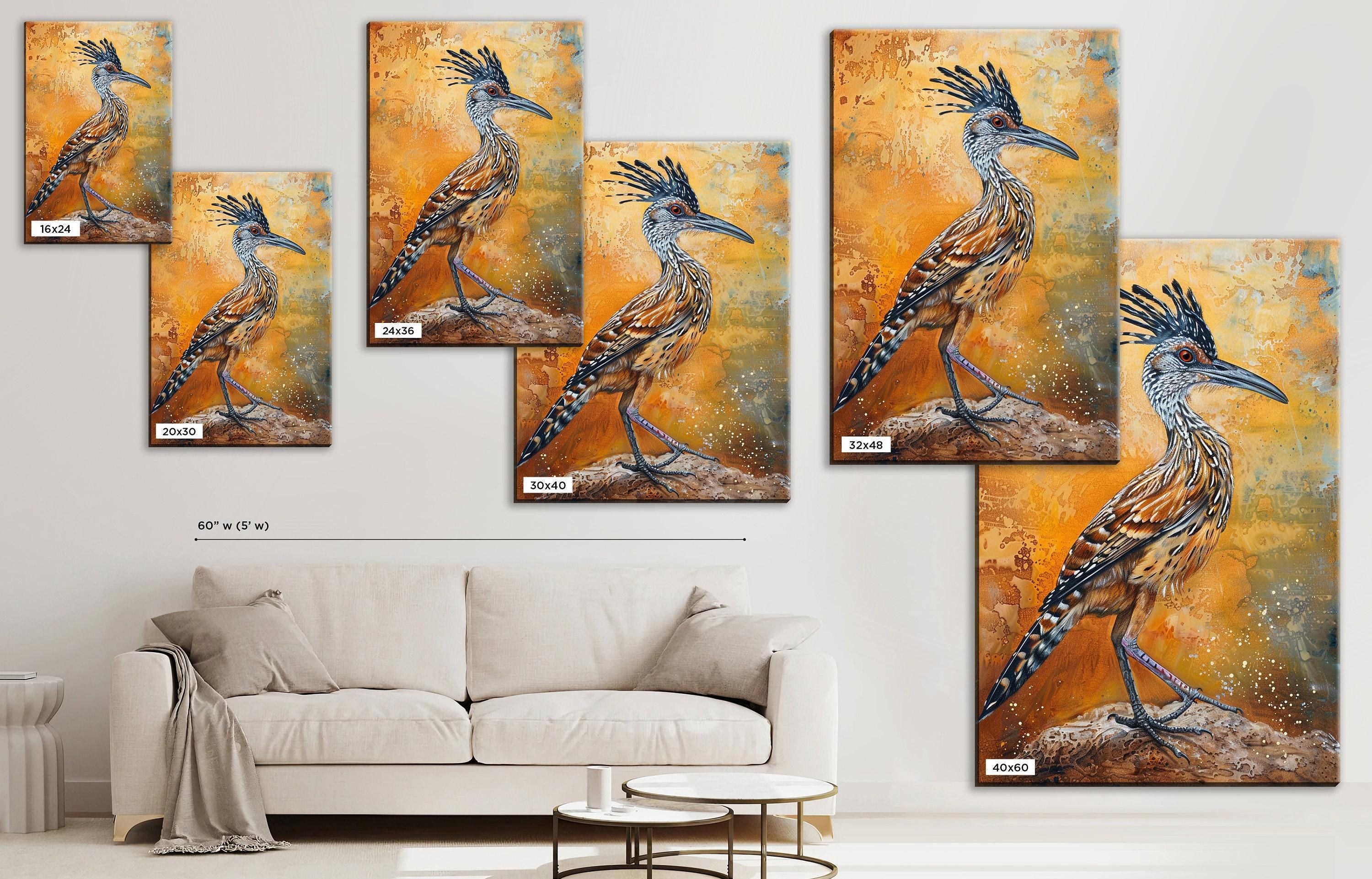 Roadrunner Canvas Art – Southwestern Wall Art | Large Gallery Wrapped Canvas Print