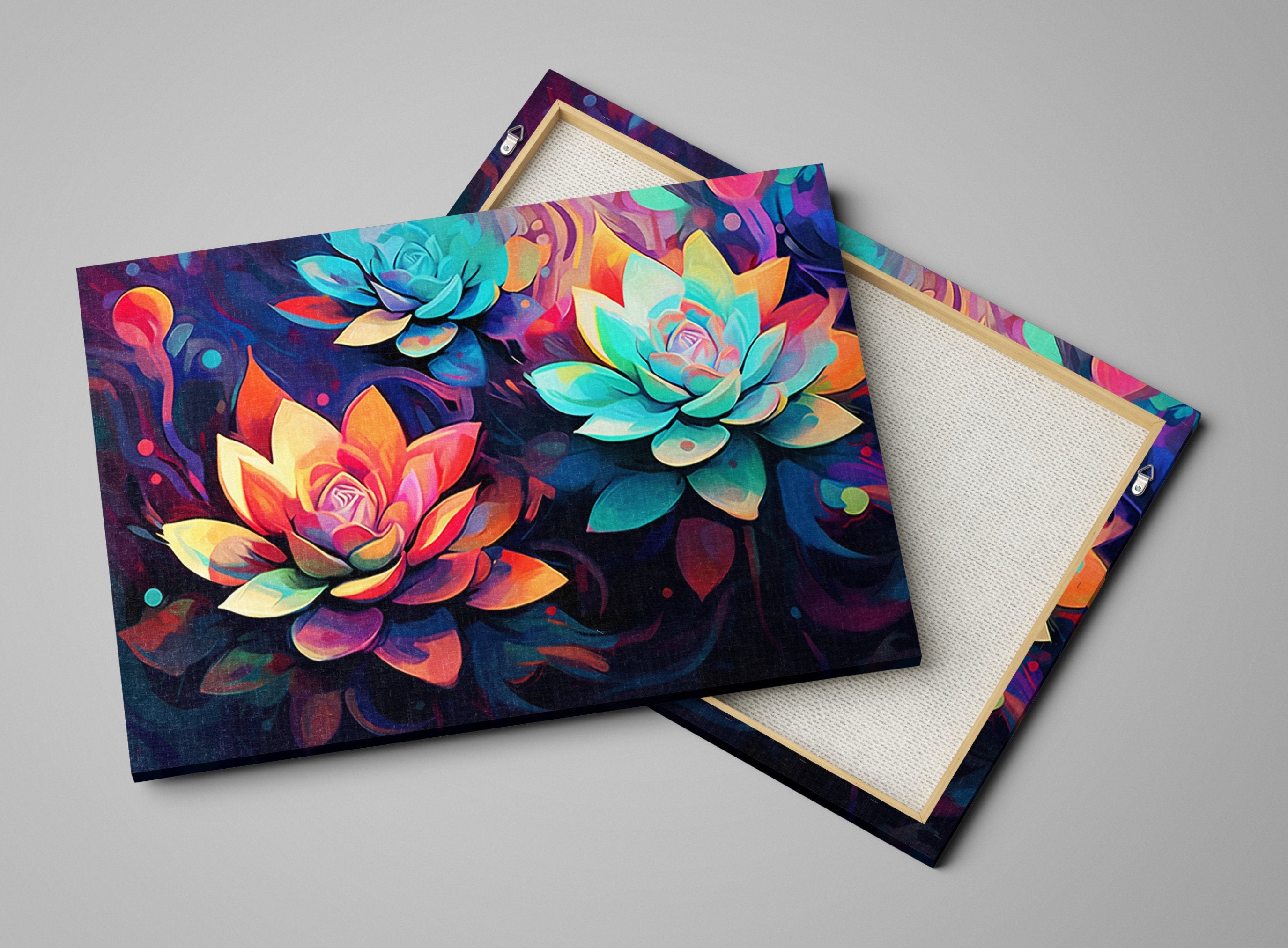 Succulent Wall Art – Modern Botanical Wall Print | Large Giclee Canvas, Gallery Ready
