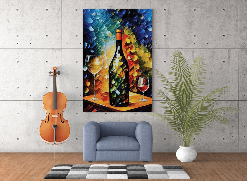 Wine Canvas Print - Vibrant Wine Art on Artist Grade Canvas with Scratch Resistant Coating