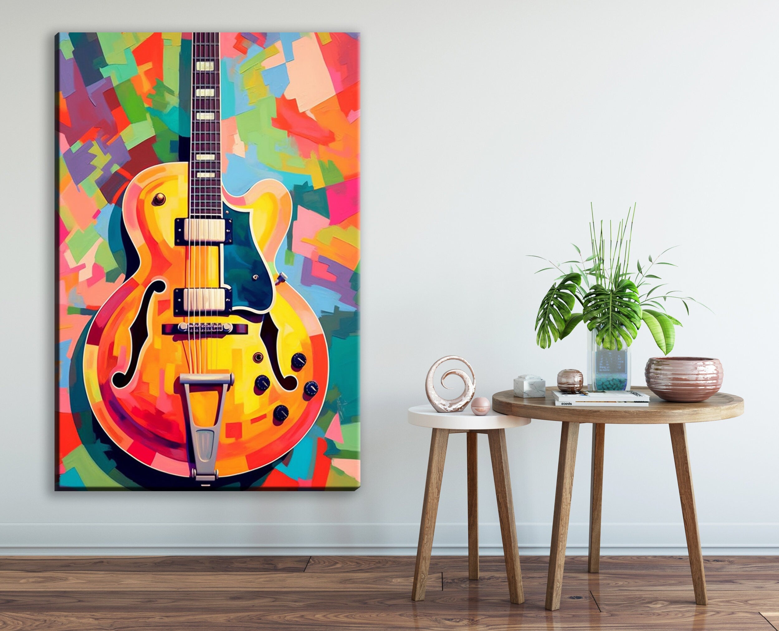 Electric Guitar Wall Art – Premium Guitar Canvas Art for Music Lovers