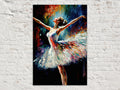 Ballerina Canvas Painting – Elegant Ballet Wall Art on Gallery Ready Canvas