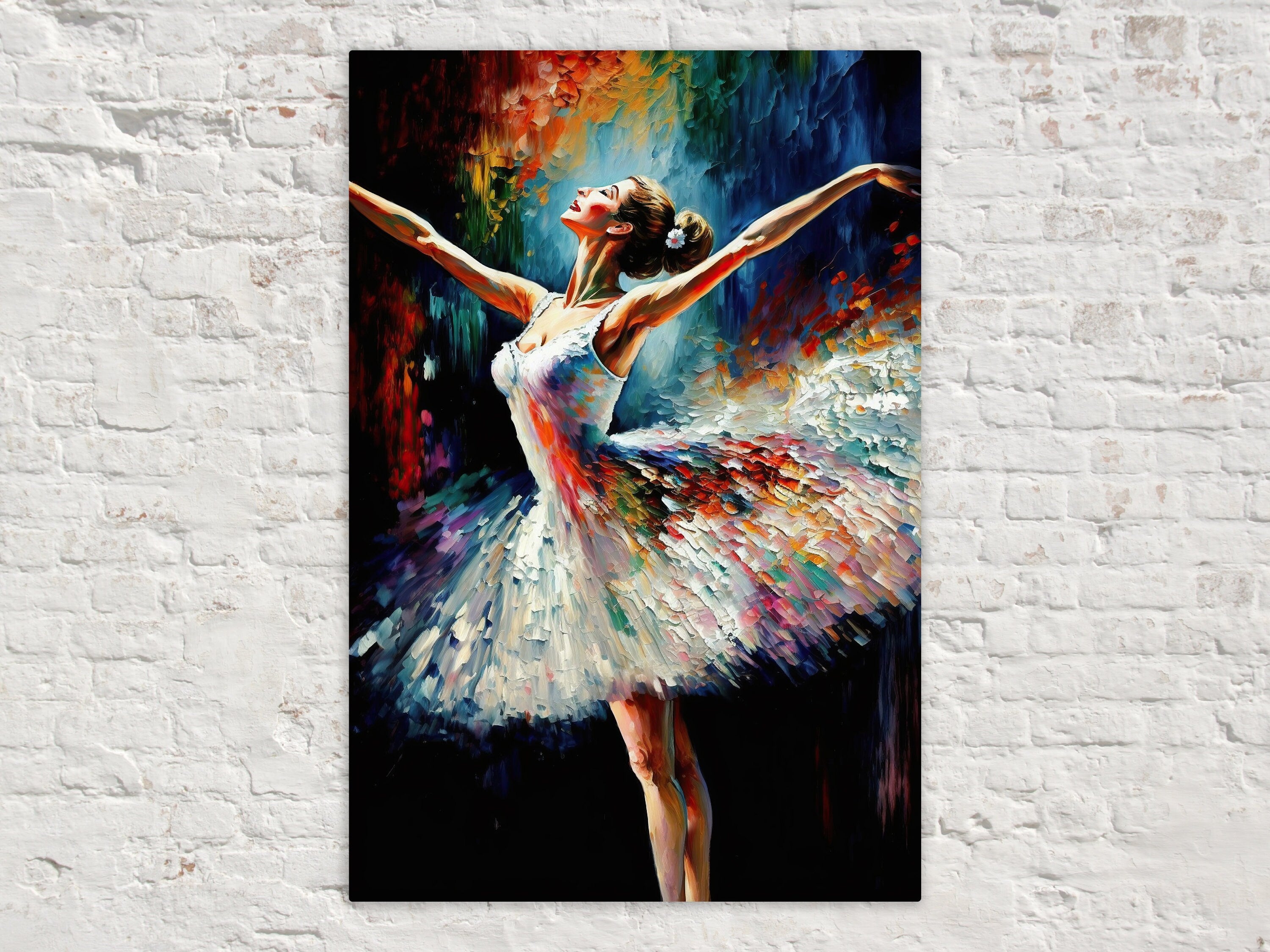 Ballerina Canvas Painting – Elegant Ballet Wall Art on Gallery Ready Canvas