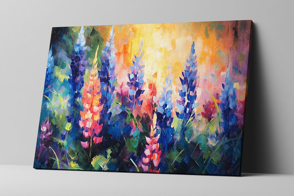 Texas Bluebonnet Canvas – Large Wildflower Meadow Art | Gallery Ready, UV Coated Print