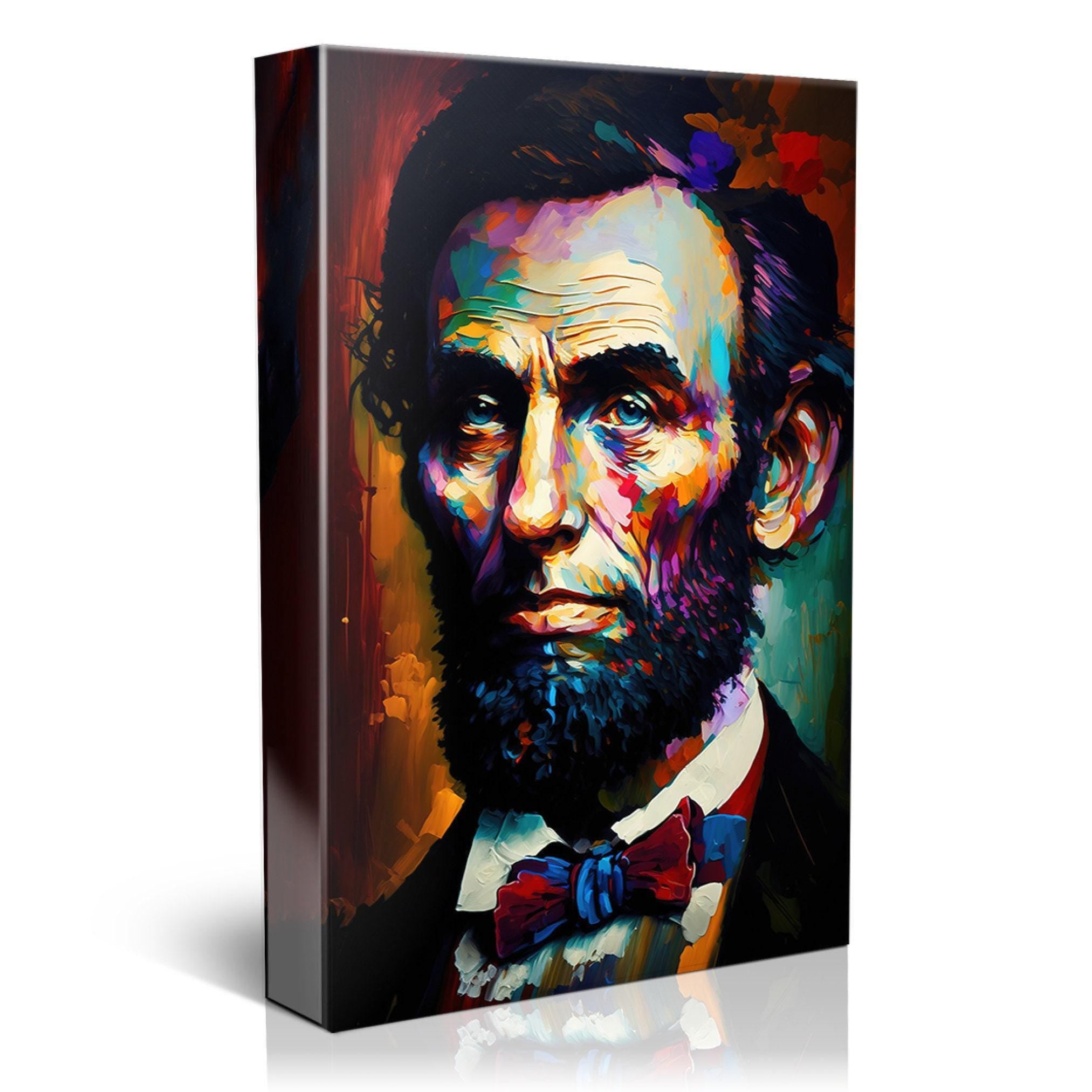Abe Lincoln Canvas Art - Historical Painting Reproduction | Gallery Ready President Artwork