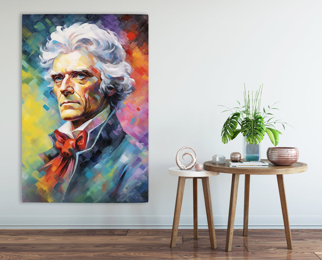 Thomas Jefferson Portrait - Founding Father Art | Gallery Wrapped Canvas Print
