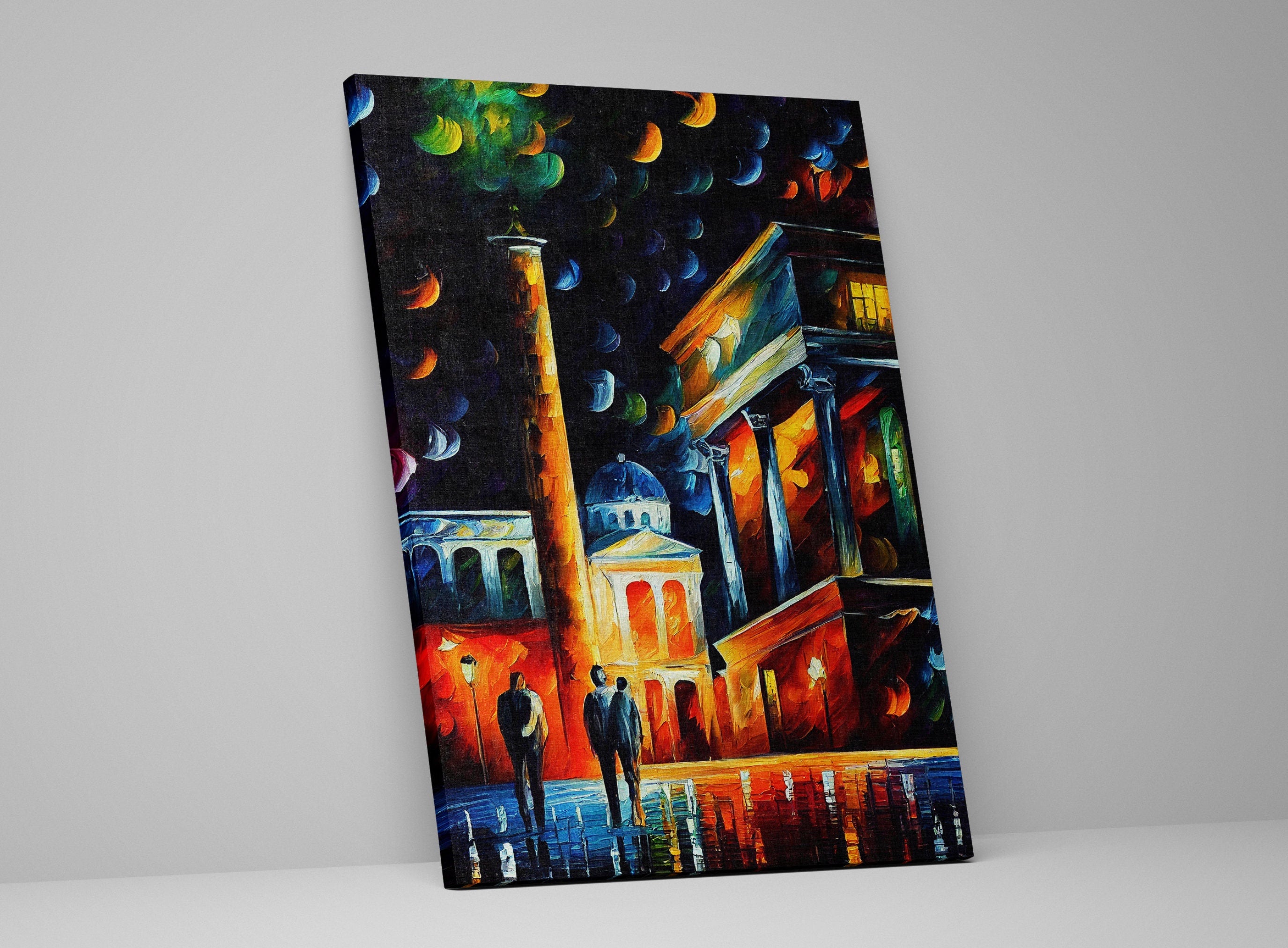 Athens Canvas Print – Greece Wall Art With Wooden Frame Canvas & Scratch Resistant Coating