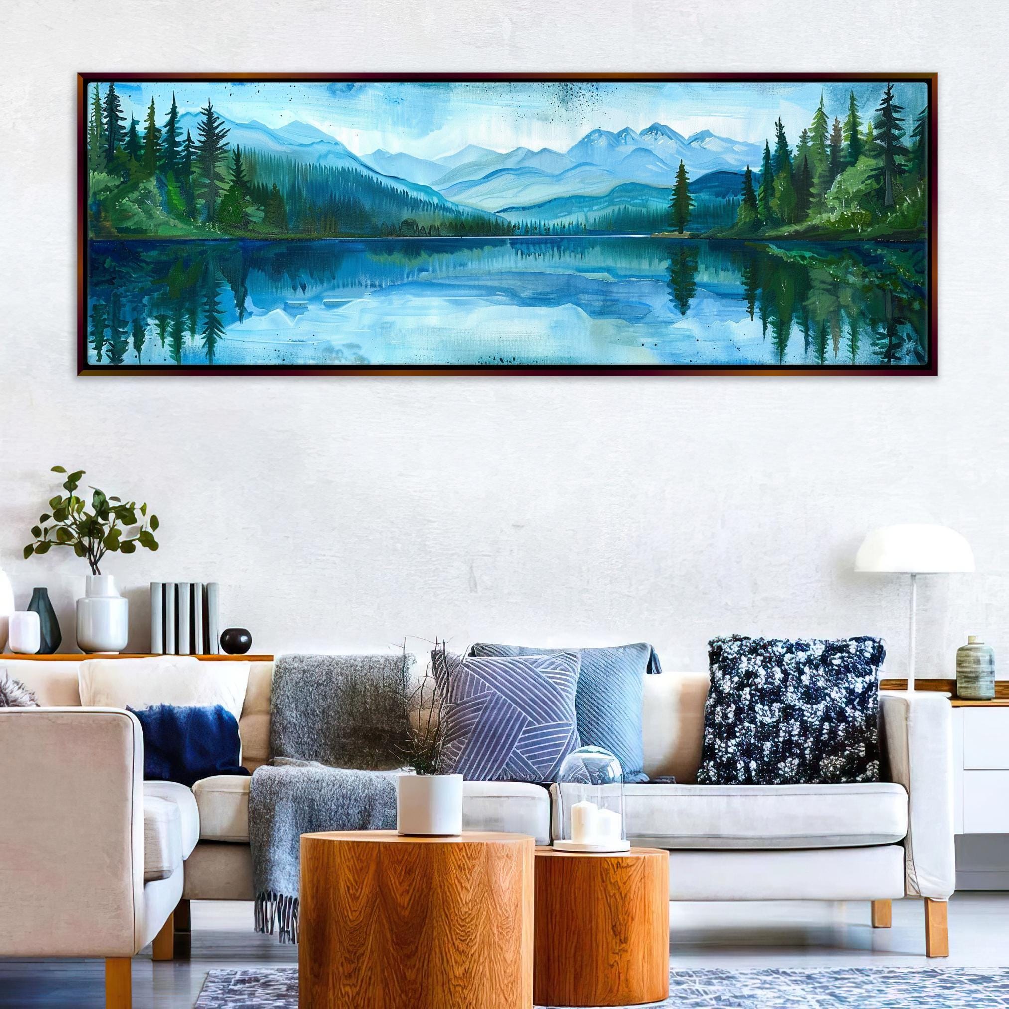 Pacific Northwest Wall Art - Panoramic Landscape Canvas, Framed or Gallery Wrapped
