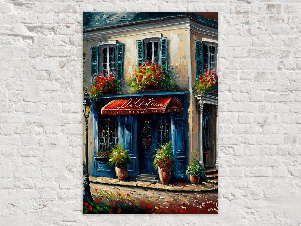 Paris Cityscape Painting – Vibrant Canvas Print With Wood Frame Painting