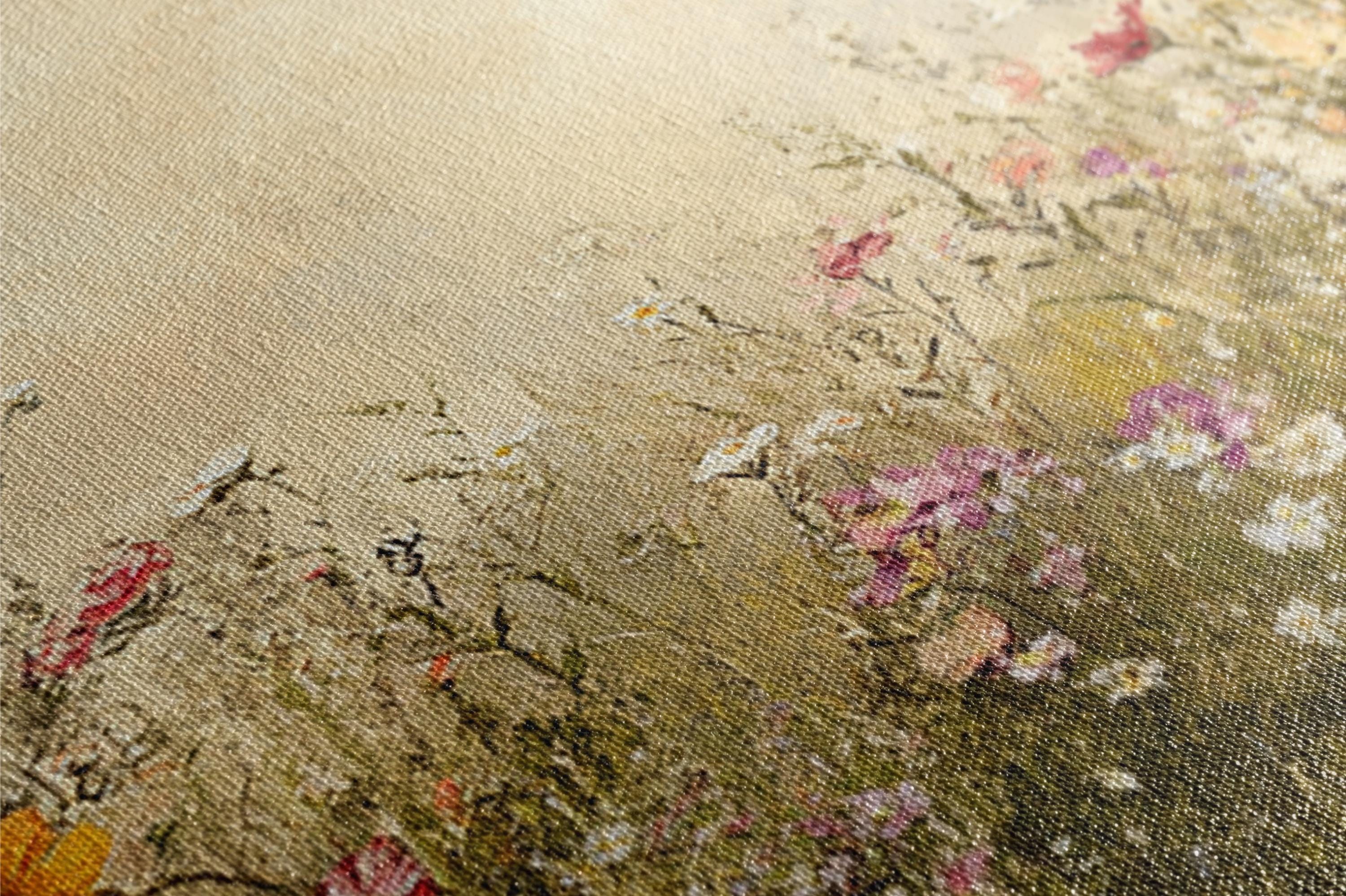 Vintage Wildflower Canvas | Framed Wall Art | Classic Vintage Artwork with Soft Muted Tones