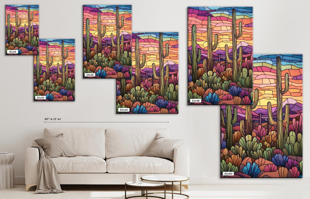 a living room with a couch and a painting on the wall
