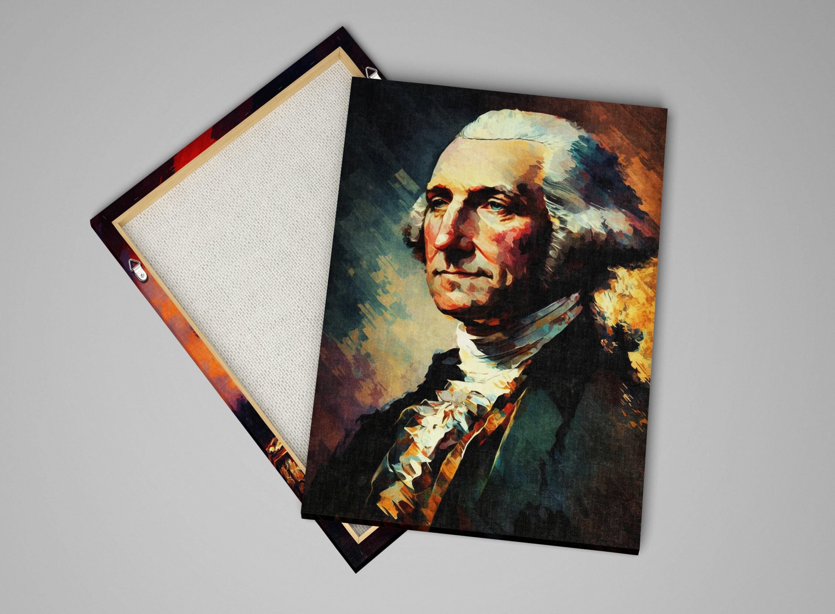 George Washington Canvas Art – Large Patriotic Wall Decor | Colonial Home Decor