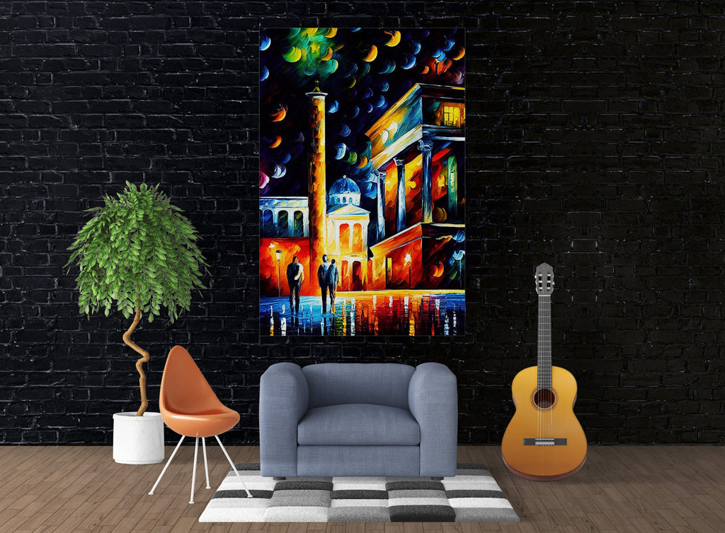 Athens Canvas Print – Greece Wall Art With Wooden Frame Canvas & Scratch Resistant Coating