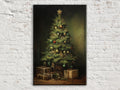 Rustic Christmas Tree Art - Extra Large Canvas Print | Ready to Hang Wall Art