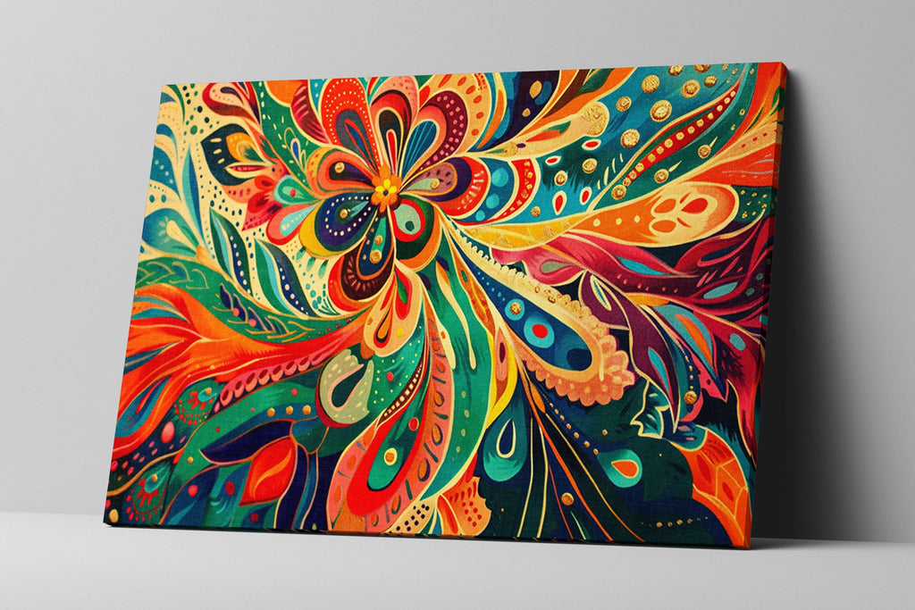 Boho Abstract Art - Extra Large Canvas Giclée Print | Modern Bohemian Decor