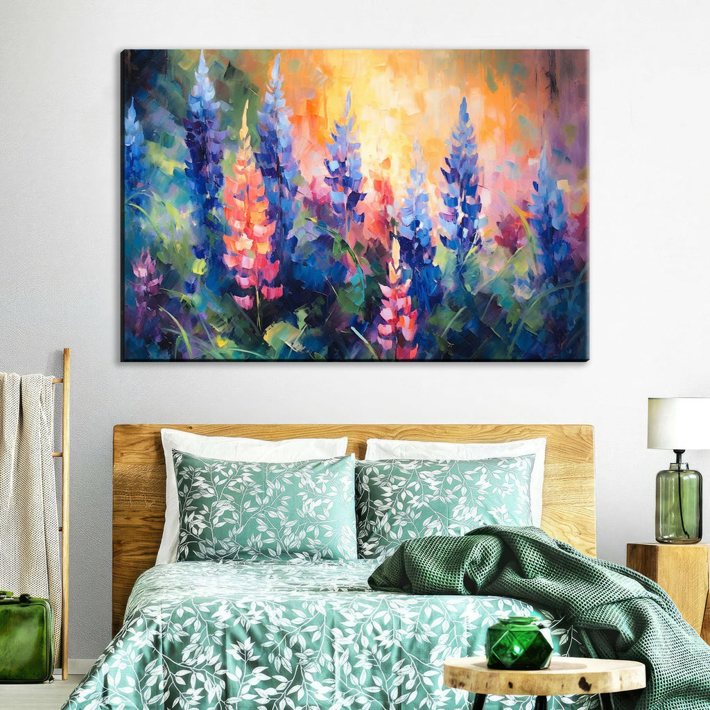 Texas Bluebonnet Canvas – Large Wildflower Meadow Art | Gallery Ready, UV Coated Print