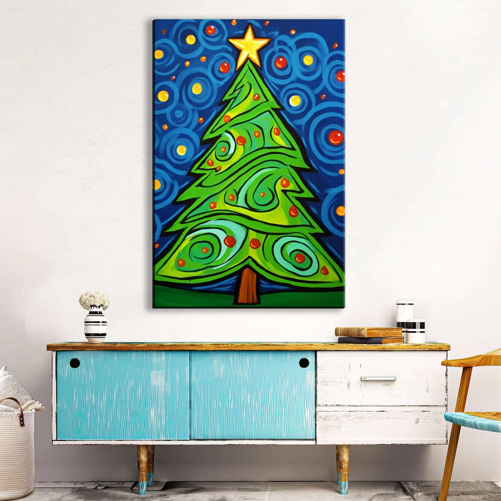 Christmas Canvas Art - Vibrant Holiday Wall Art | Gallery Wrapped Canvas Print