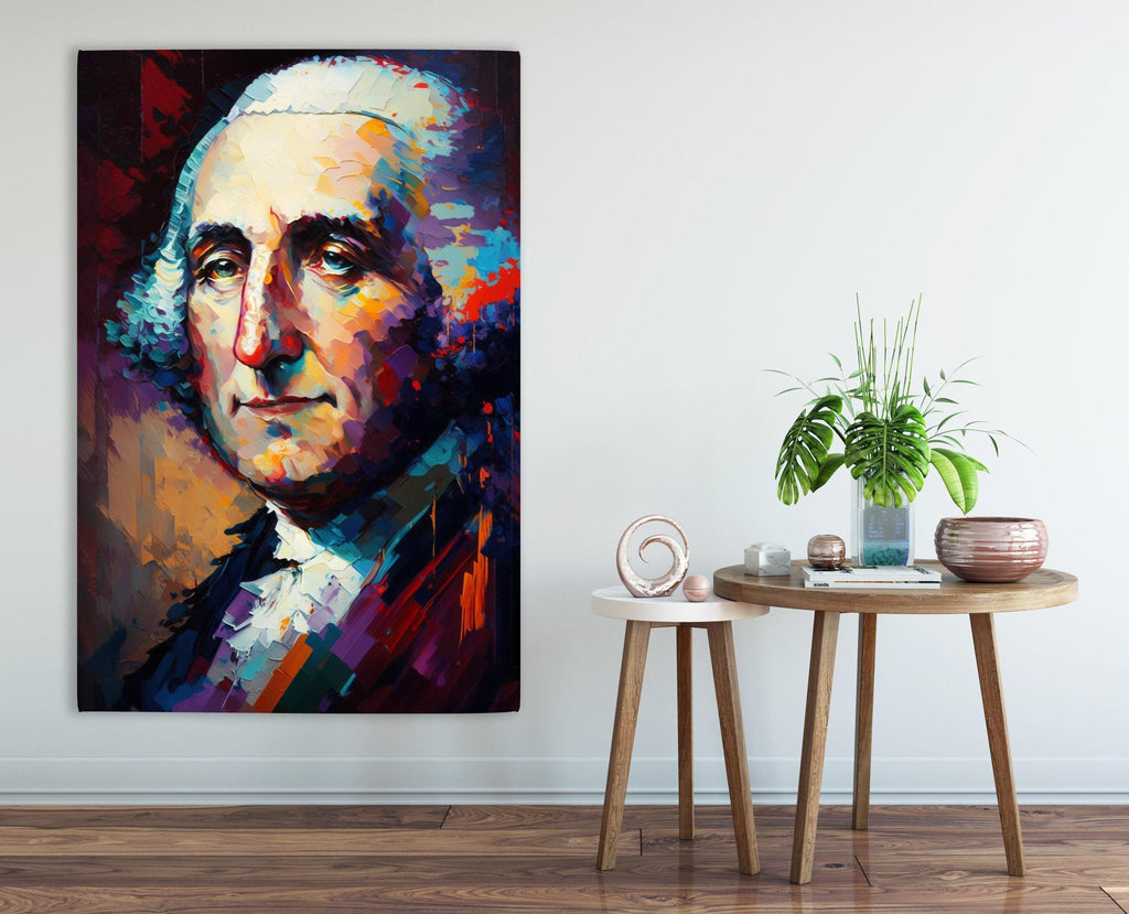 George Washington Art – Large Canvas Giclee Print | American Canvas Art, Historical Wall Decor