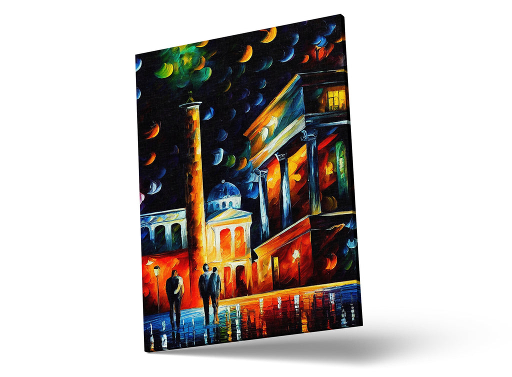 Athens Canvas Print – Greece Wall Art With Wooden Frame Canvas & Scratch Resistant Coating