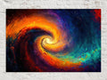 Cosmic Galaxy Art - Vibrant Nebula Canvas Print | Large Ready to Hang Space Wall Art