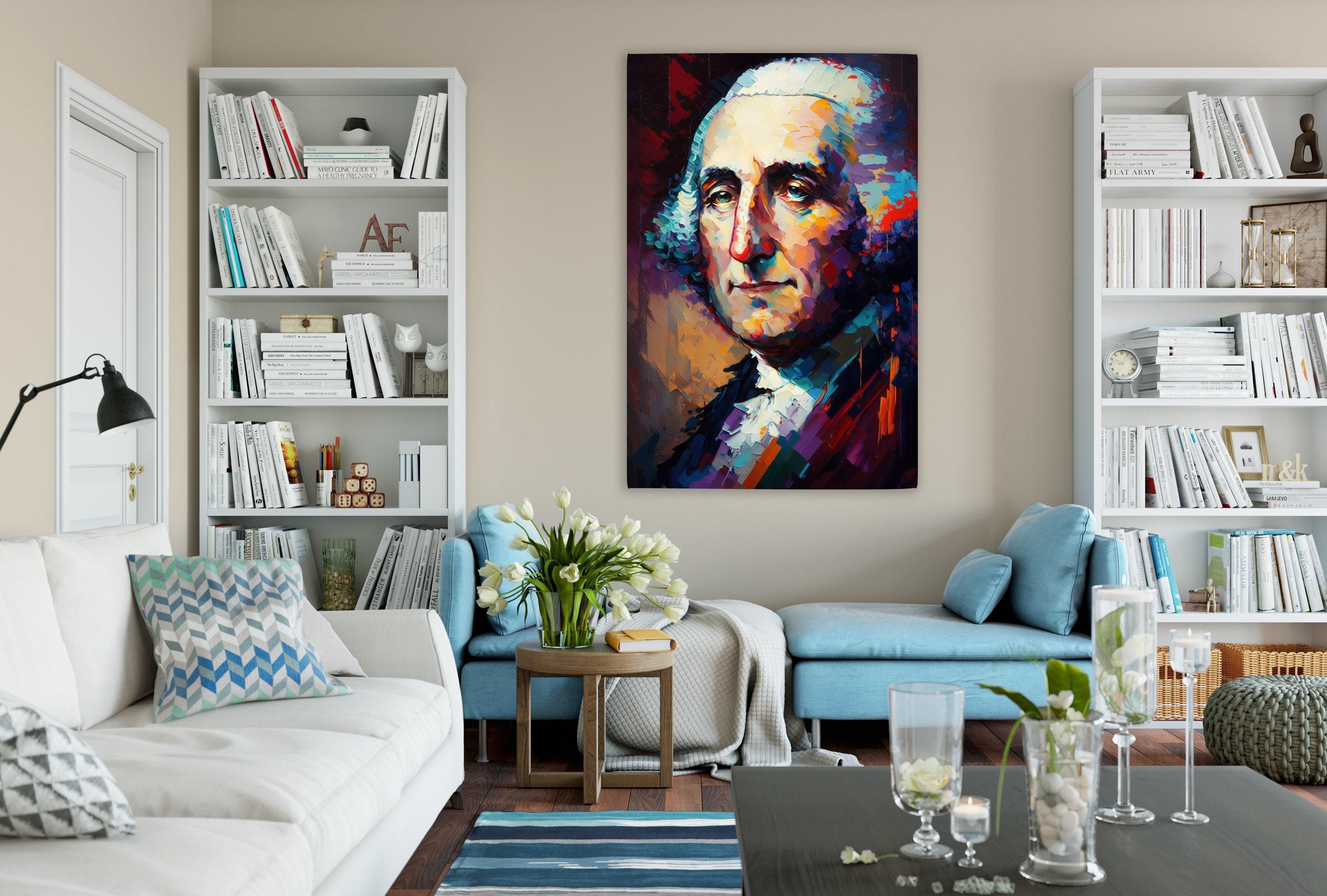 George Washington Art – Large Canvas Giclee Print | American Canvas Art, Historical Wall Decor