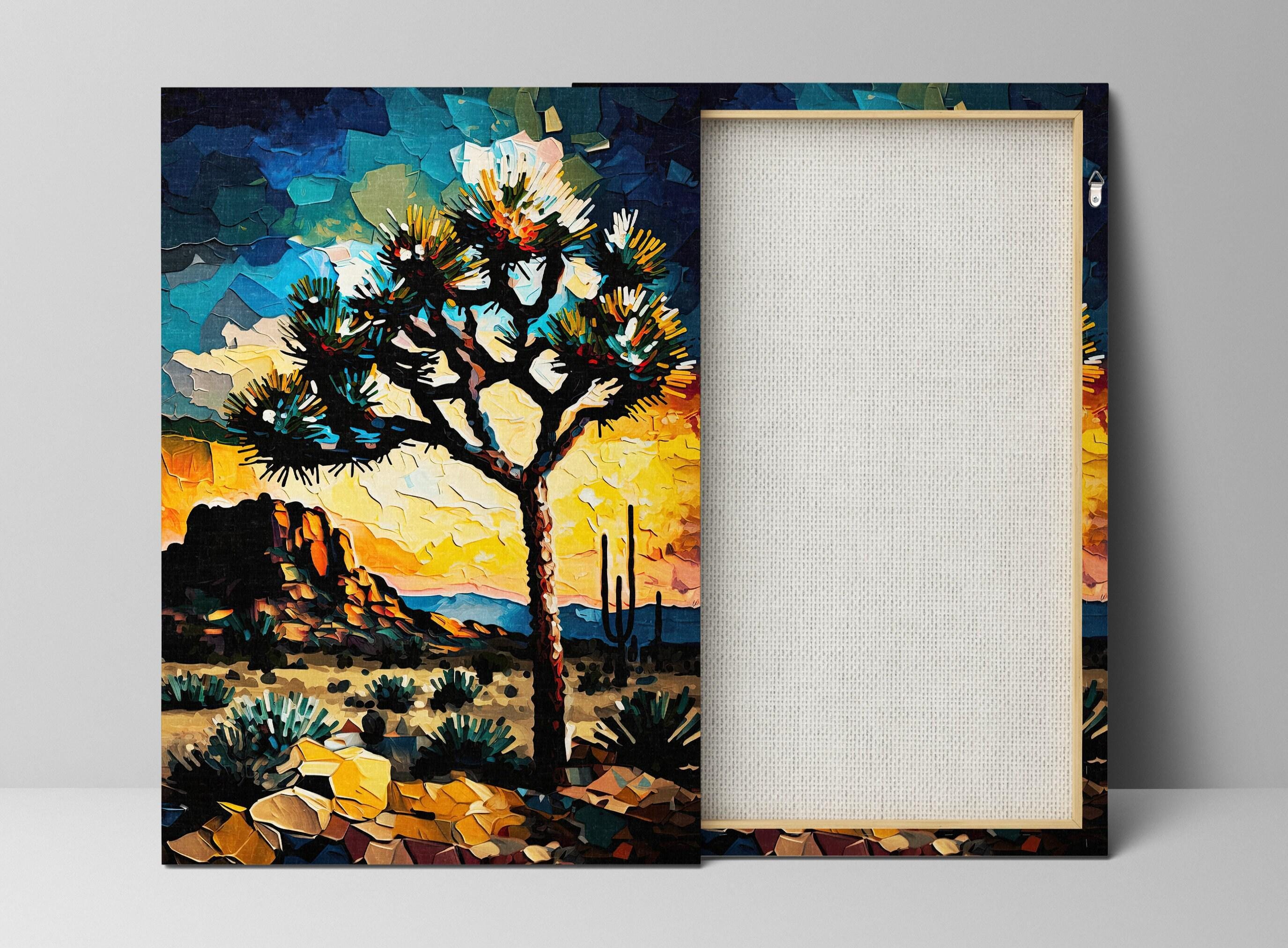 Joshua Tree Wall Art | Desert Landscape Art on Fade Resistant Canvas - Gallery Ready