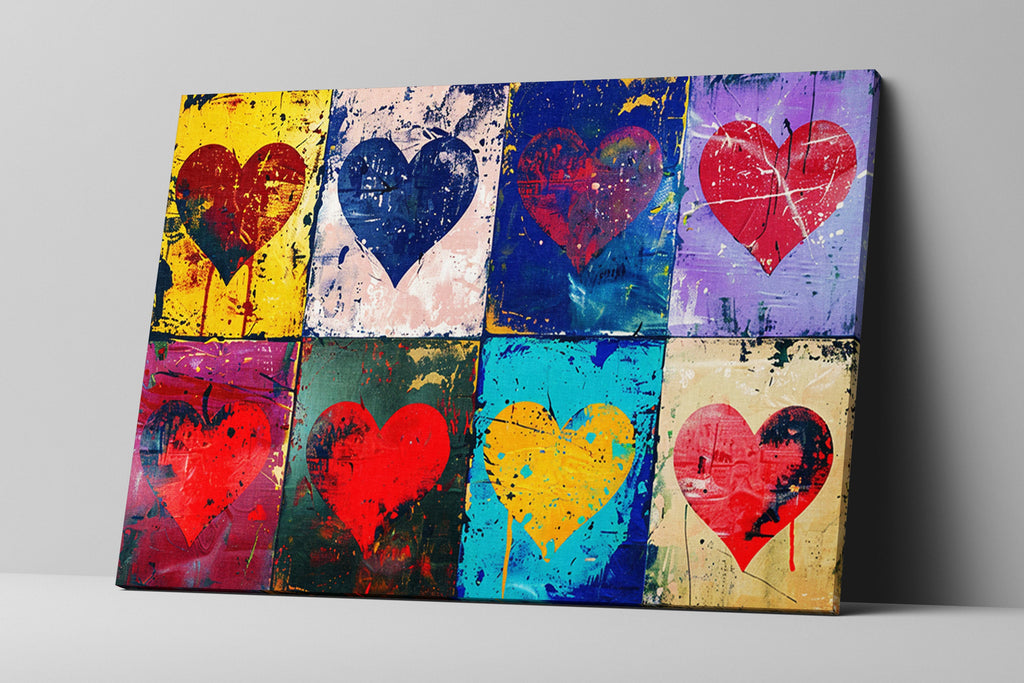 Heart Pattern Wall Art - Large Canvas Prints | Gallery Wrapped Canvas, Ready to Hang