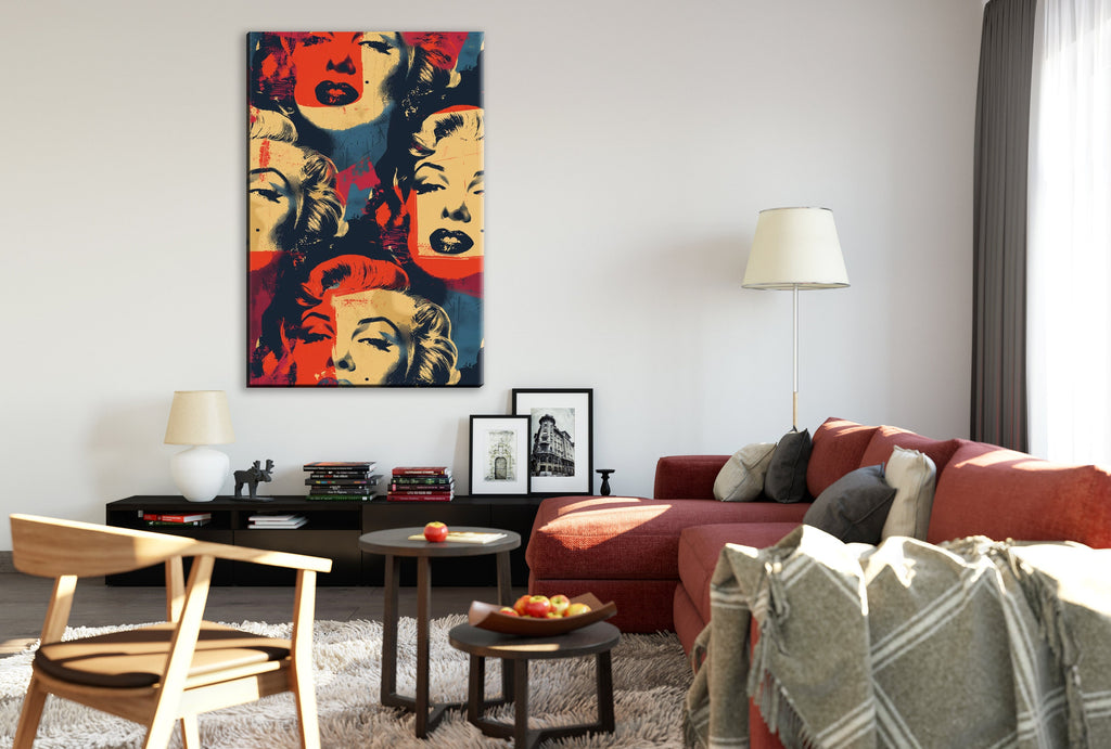 Andy Warhol Marilyn Monroe Pop Art Canvas – Extra Large Gallery Wrapped Print