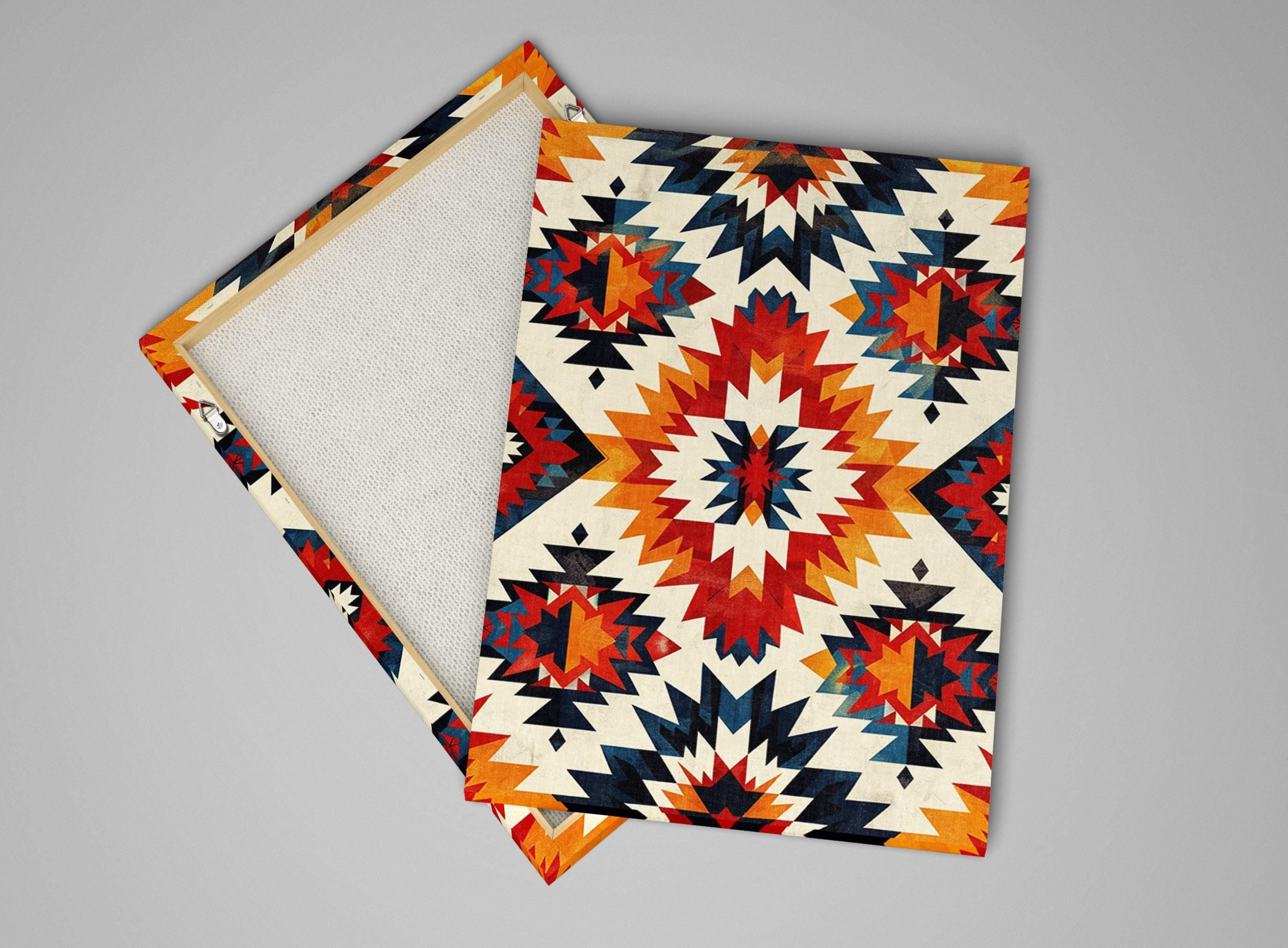 Southwestern Native American Wall Art – Ganado Print Canvas | Extra Large Gallery Wrapped