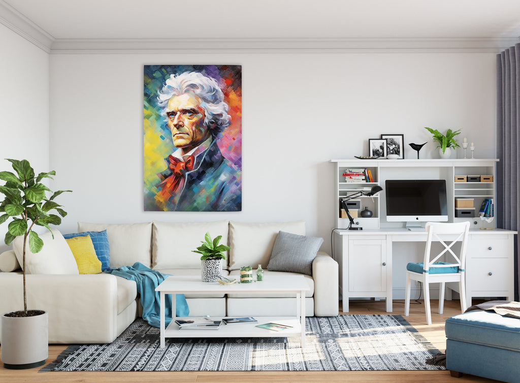 Thomas Jefferson Portrait - Founding Father Art | Gallery Wrapped Canvas Print