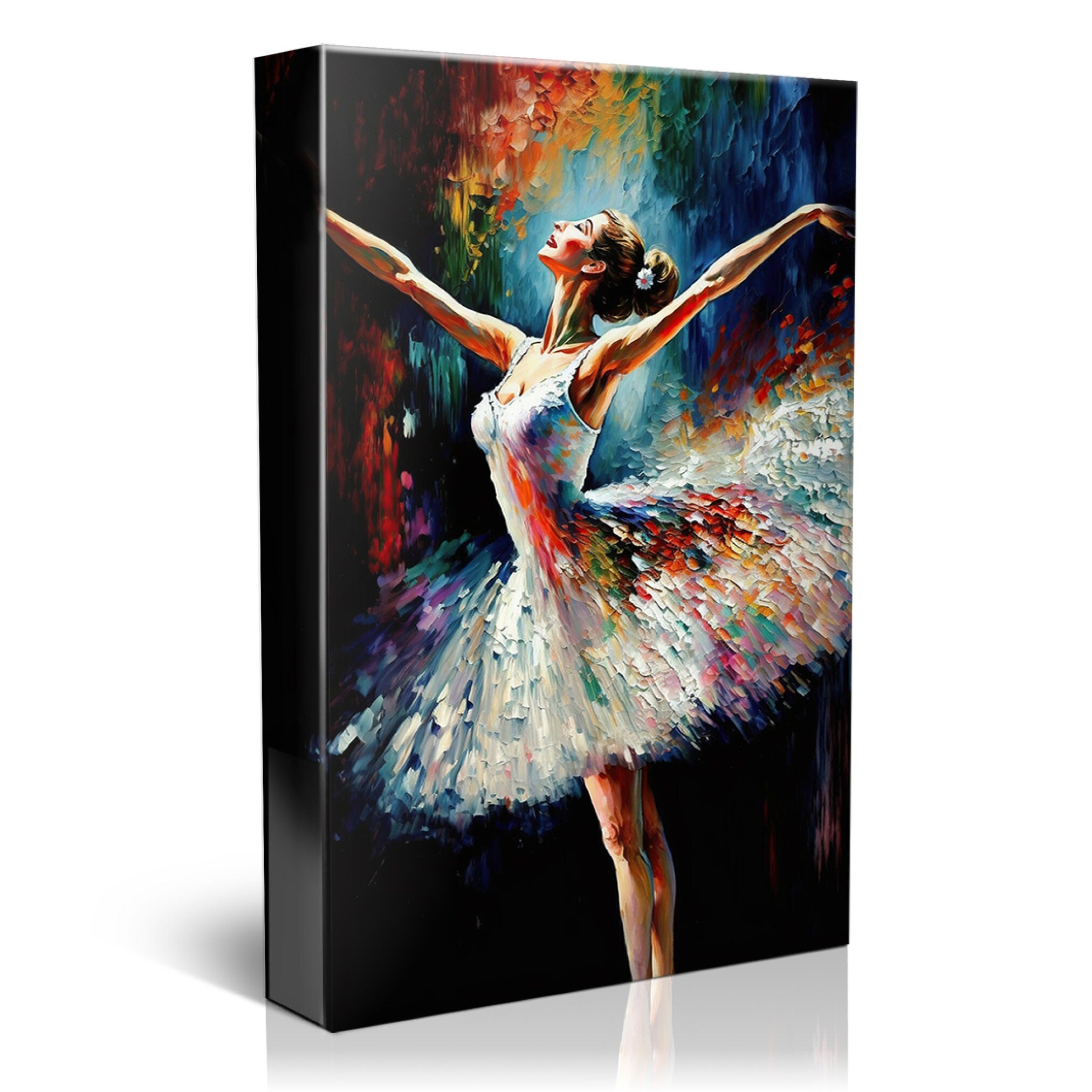 Ballerina Canvas Painting – Elegant Ballet Wall Art on Gallery Ready Canvas