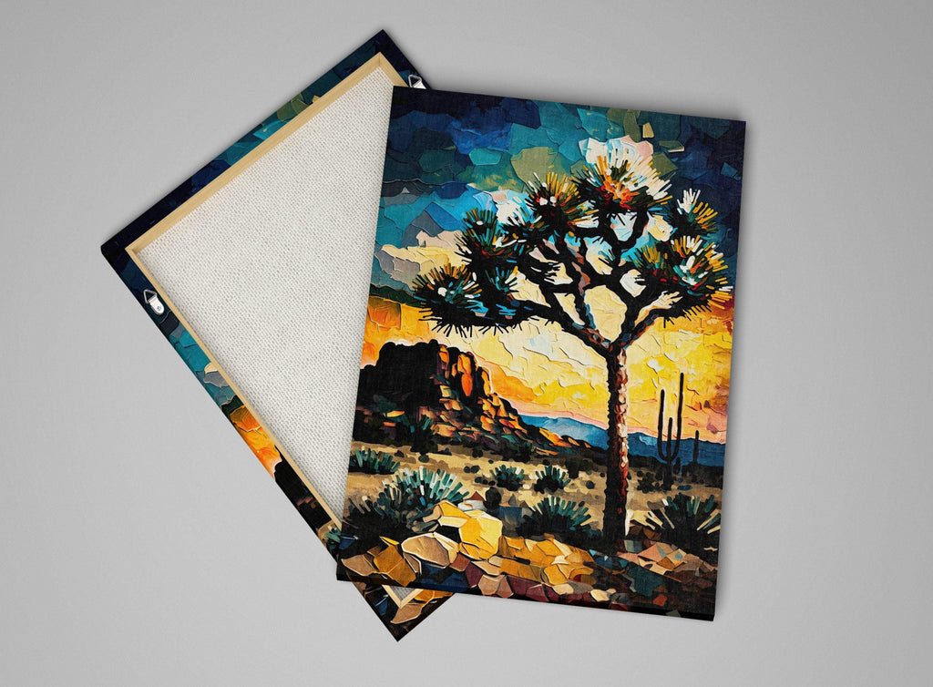 Joshua Tree Wall Art | Desert Landscape Art on Fade Resistant Canvas - Gallery Ready