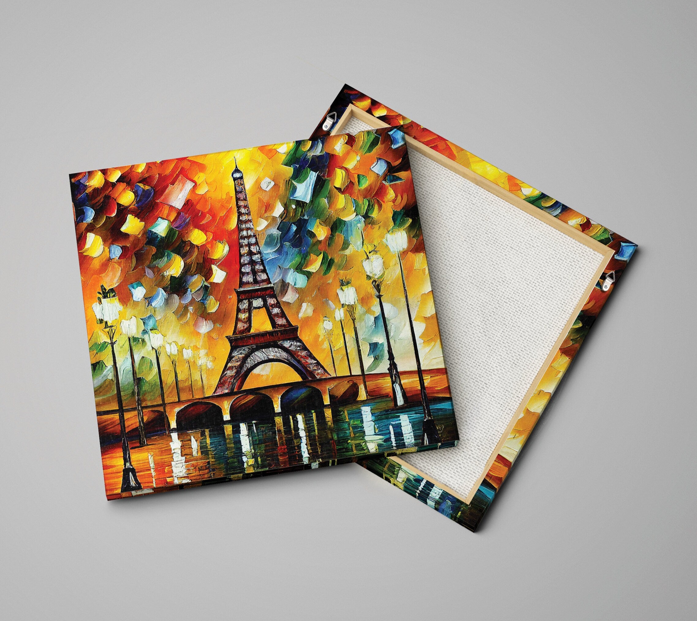 Eiffel Tower Canvas Print – Vibrant Paris Wall Art on Gallery Ready Canvas