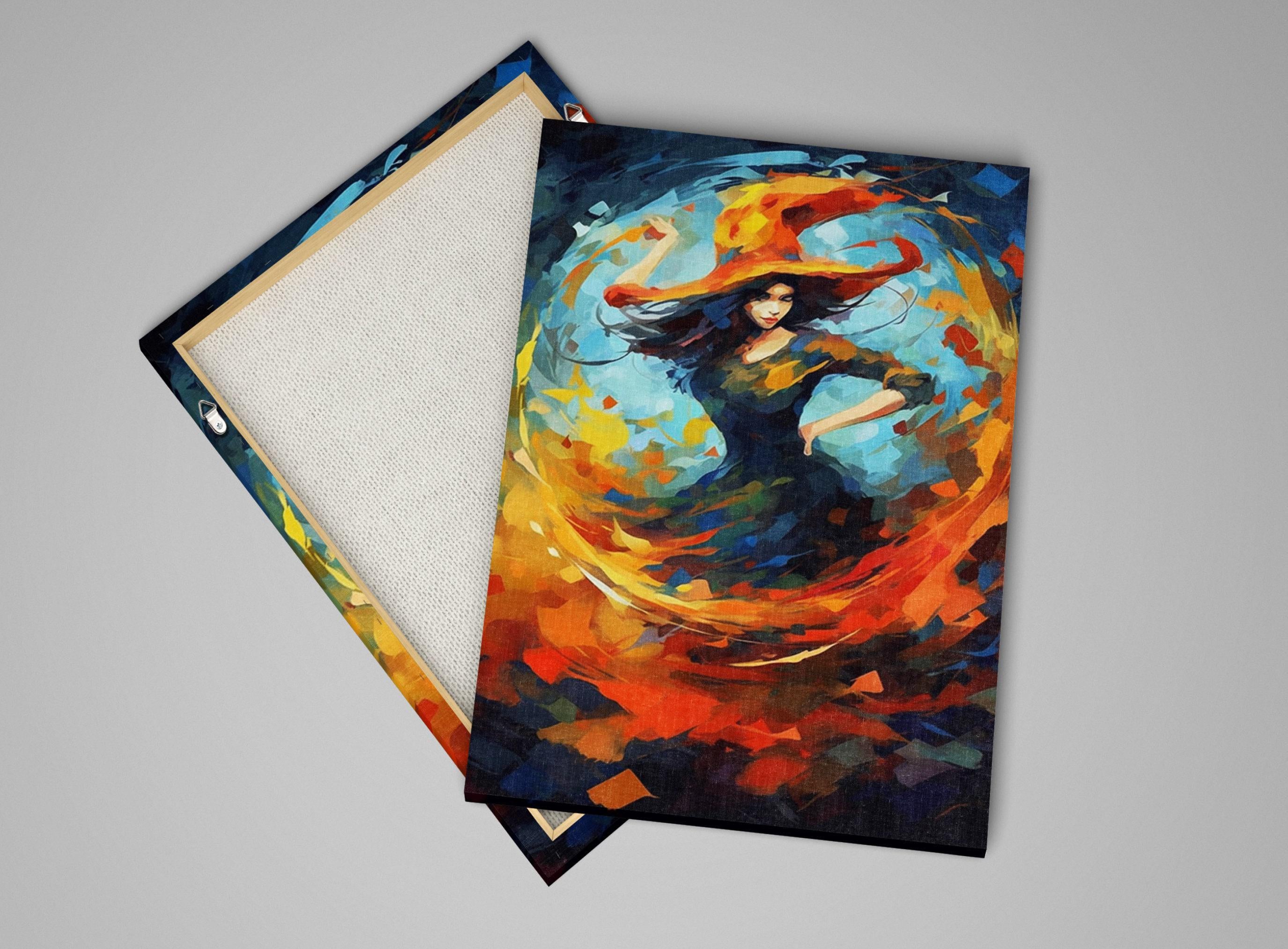 Halloween Witch Canvas | Large Gallery Wrapped Premium Artist Canvas Print