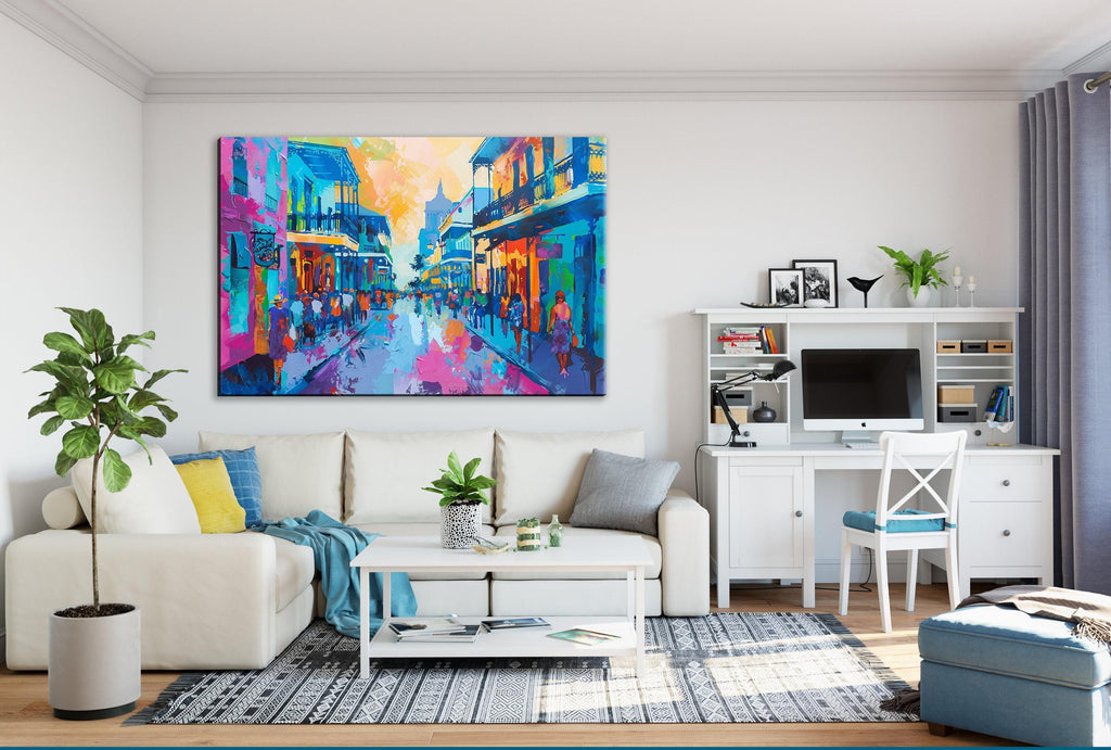 New Orleans Pop Art - Colorful Canvas Art | Gallery Wrapped Ready to Hang Print