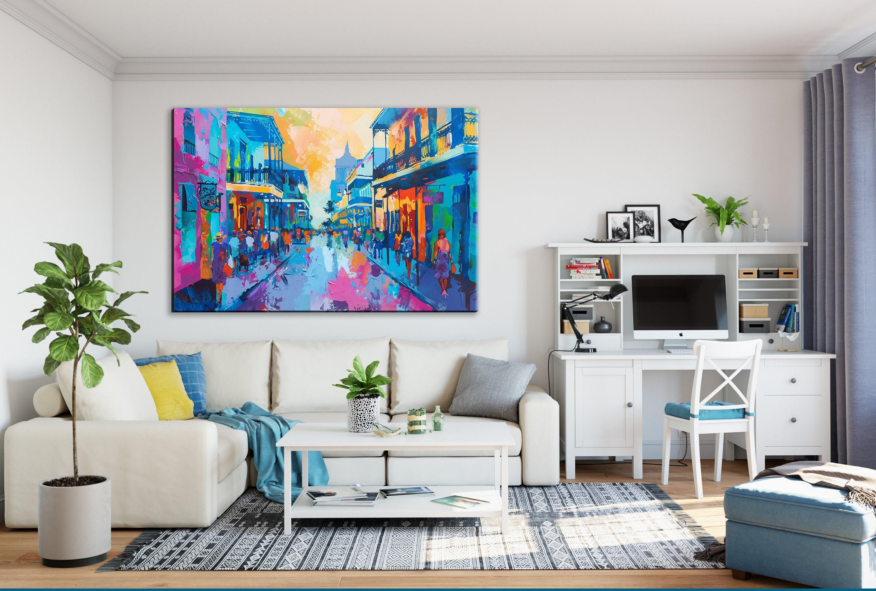 New Orleans Pop Art - Colorful Canvas Art | Gallery Wrapped Ready to Hang Print