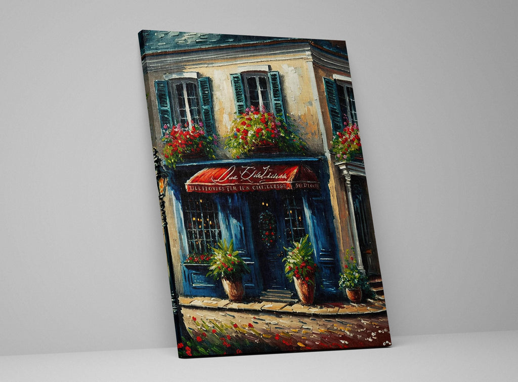 Paris Cityscape Painting – Vibrant Canvas Print With Wood Frame Painting